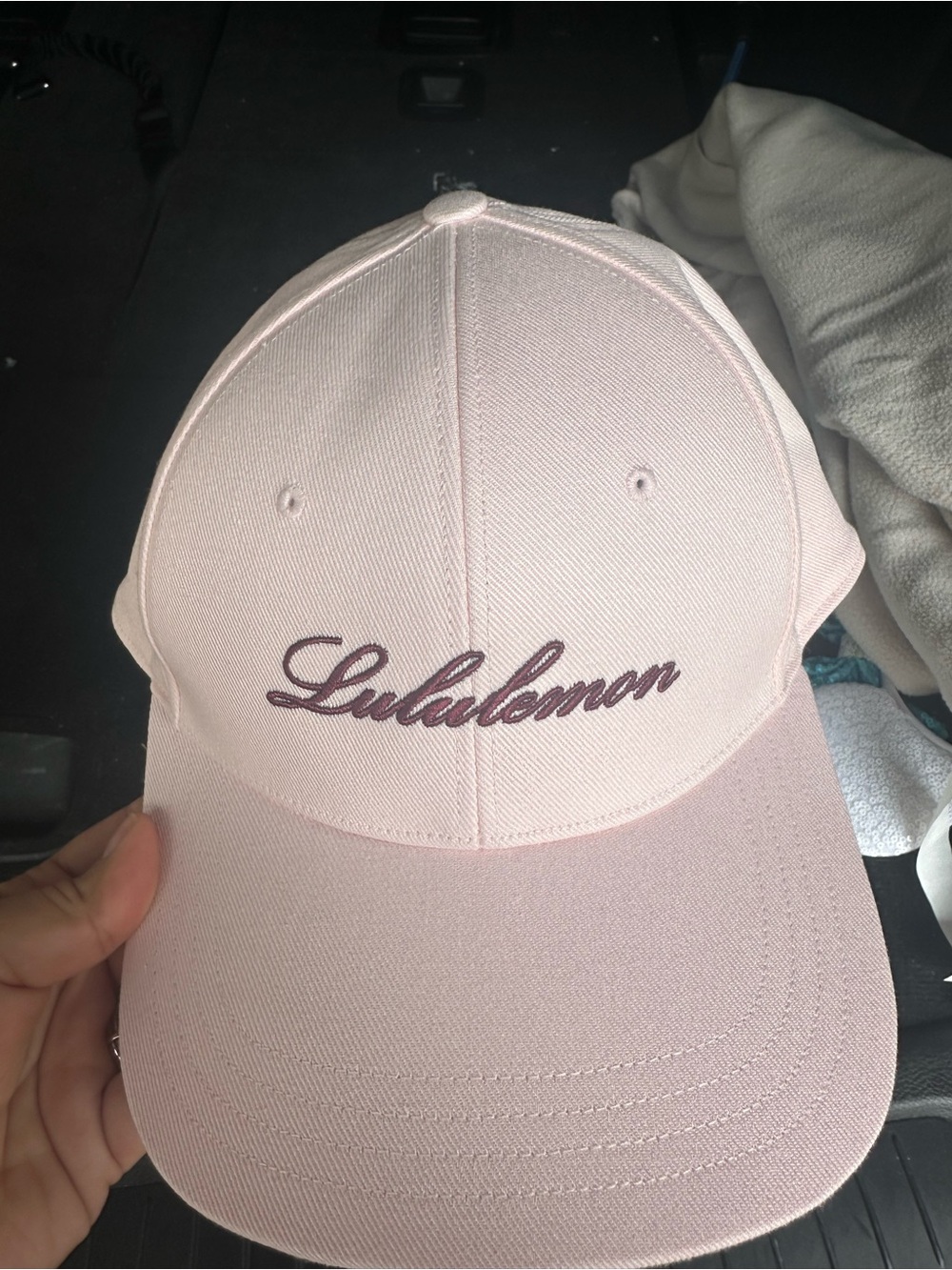 lululemon athletica Light Pink Script Logo Cap
